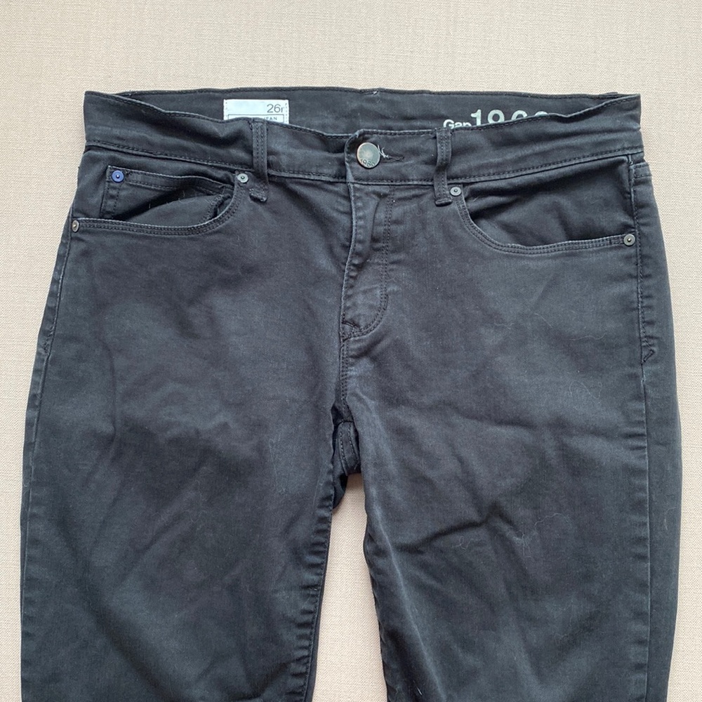 Gap 1969 legging jean, black, size 26